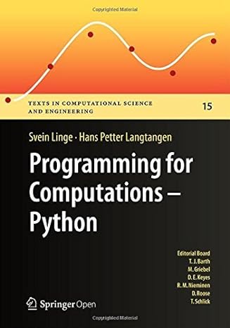 Programming for Computations - Python