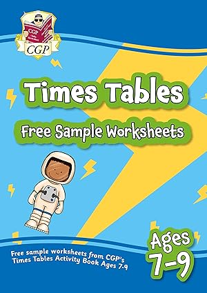 Free sample worksheets from CGP’s Times Table Activity Book for Ages 7-9 by